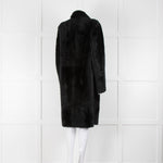 Vince Black Sheepskin Shearling Coat