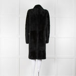 Vince Black Sheepskin Shearling Coat