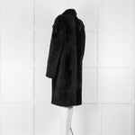 Vince Black Sheepskin Shearling Coat