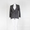 The Kooples Grey Wool Metallic Striped Jacket