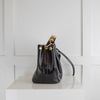 Dior Black Python Mini Handle Bucket Bag