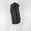 Celtic & Co Brown Shearling Duffle Coat With Detachable Hood