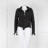 Zadig & Voltaire Grey And Black Fleck Freyed Hem Cardigan