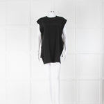 RAEY Button Side Silk Tank In Black