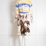 Claudie Pierlot Silk Horse Print Dress