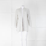 Amina Rubinacci White Knitted Sequin Cardigan