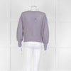 Vince Lilac Ribbed V Neck Cardigan