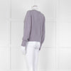 Vince Lilac Ribbed V Neck Cardigan