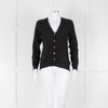 Zadig & Voltaire Black Studded Cashmere Fine Knit Cardigan