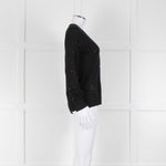 Zadig & Voltaire Black Studded Cashmere Fine Knit Cardigan