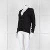 Zadig & Voltaire Black Studded Cashmere Fine Knit Cardigan