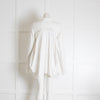 Rundholz Black Label White Cotton Fitted Frill Detail Jacket