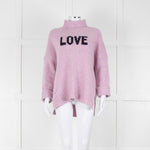 Zadig & Voltaire Lilac Merino Alma Love Jumper