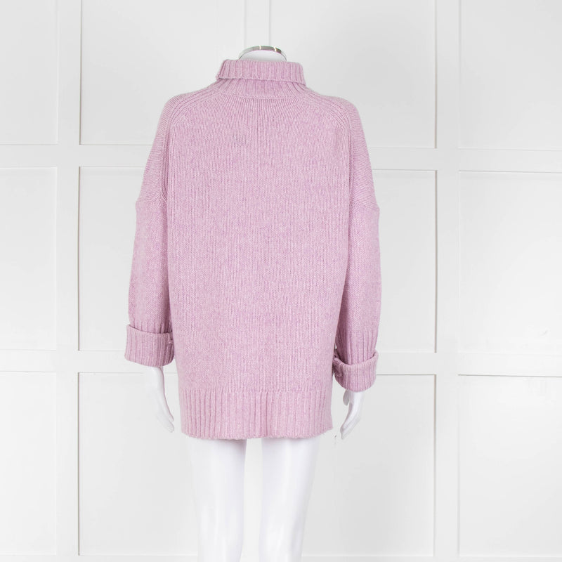 Zadig & Voltaire Lilac Merino Alma Love Jumper