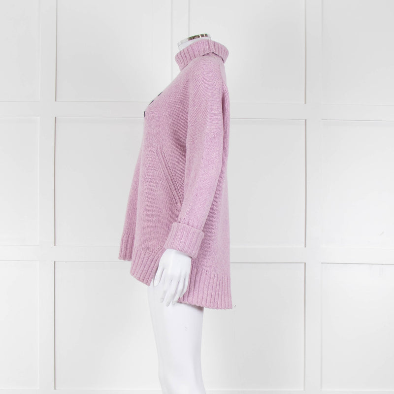 Zadig & Voltaire Lilac Merino Alma Love Jumper