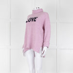 Zadig & Voltaire Lilac Merino Alma Love Jumper