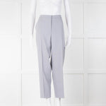 Escada Dusty Blue Wool Cigarette Trousers