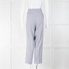 Escada Dusty Blue Wool Cigarette Trousers