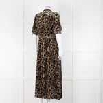 Wyse Desiree Leopard Print Velvet Feel Maxi Dress