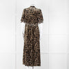 Wyse Desiree Leopard Print Velvet Feel Maxi Dress