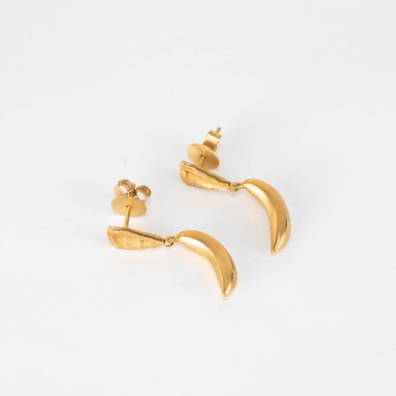 Jade Jagger Yellow Gold Banana Earrings