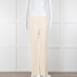 Akris Cream Wool Tailored Trousers