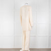 Akris Cream Crepe Open Lapel Dress Blazer