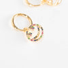 Rosa de la Cruz 18k Yellow Gold Multi Sapphire Hoops