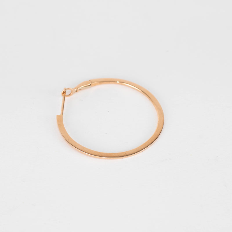 Maria Tash 31mm Rose Gold Single Flat Hoop Earring