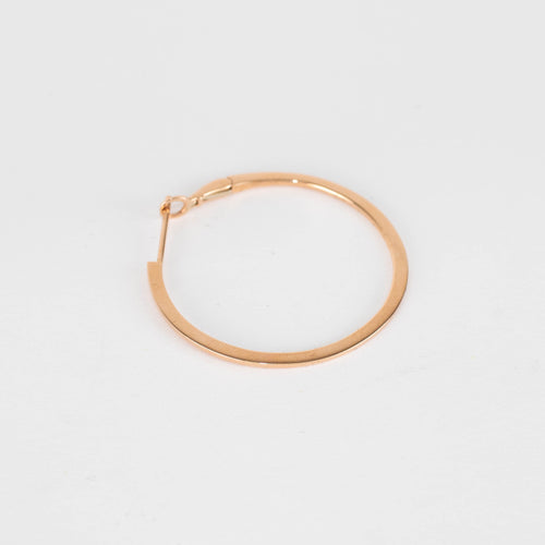 Maria Tash 31mm Rose Gold Single Flat Hoop Earring