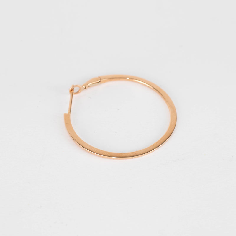 Maria Tash 31mm Rose Gold Single Flat Hoop Earring