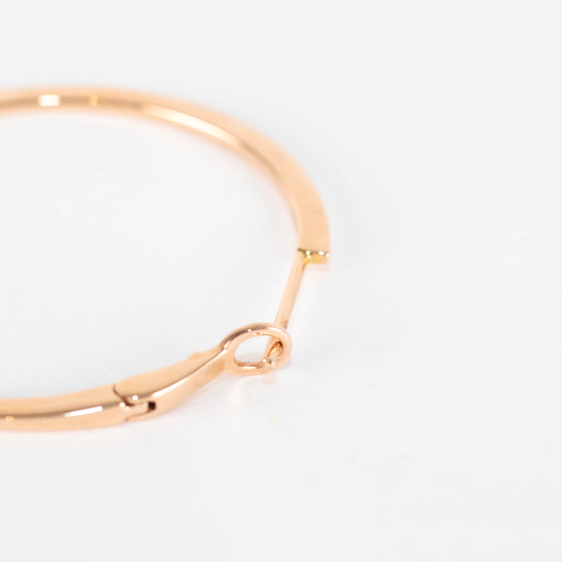 Maria Tash 31mm Rose Gold Single Flat Hoop Earring