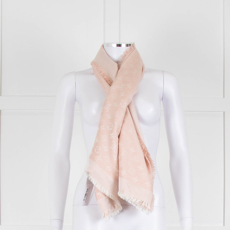 Louis Vuitton Pale Pink Monogram Scarf