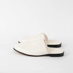 Bottega Veneta Roma Ivory Leather Slippers