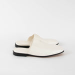 Bottega Veneta Roma Ivory Leather Slippers