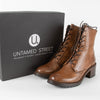 Untamed Street Regent Brown Lace-Up Boots