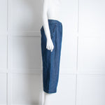 Weekend Max Mara Blue Loose Fit Denim Trousers