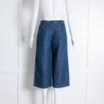 Weekend Max Mara Blue Loose Fit Denim Trousers