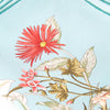 Gucci Turquoise 'Blooming in Your Garden' Silk Scarf