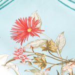 Gucci Turquoise 'Blooming in Your Garden' Silk Scarf