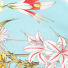 Gucci Turquoise 'Blooming in Your Garden' Silk Scarf