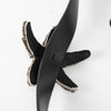 Temperley Black Suede Belt with Jewelled Star Fish