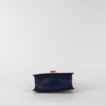 Gucci Navy Blue Leather Mini Sylvie Shoulder Bag