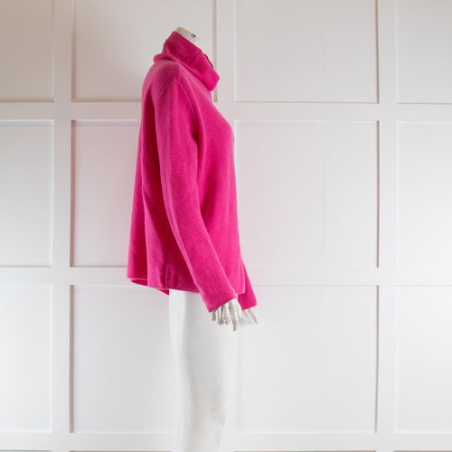 Studio Cashmere Pink Cashmere High Neck Jumper