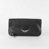 Zadig & Voltaire Black Rock Clutch with Chain Strap