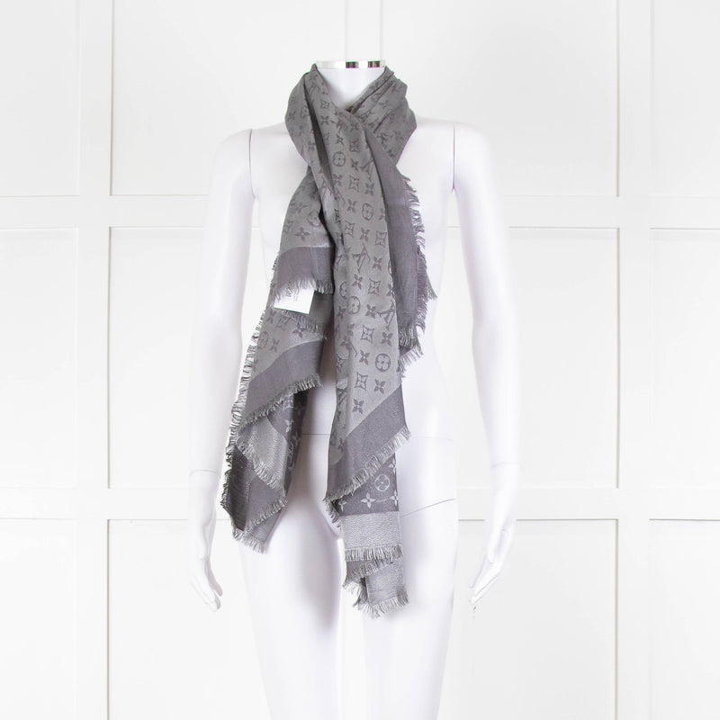 Louis Vuitton Grey Shine Shawl