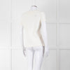 Marccain Cream Pearl Crystal Detail Top