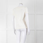 Marccain Cream Pearl Crystal Detail Top