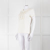 Marccain Cream Pearl Crystal Detail Top