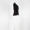 BLK DNM Black Velvet Fitted Blazer Jacket